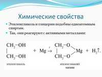 презентация по химии, многоатомные спирты